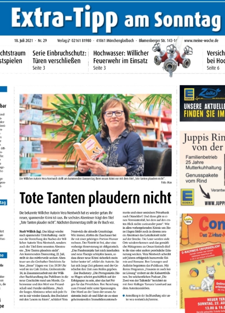 Auf der Titelseite vom Extra-Tipp Willich