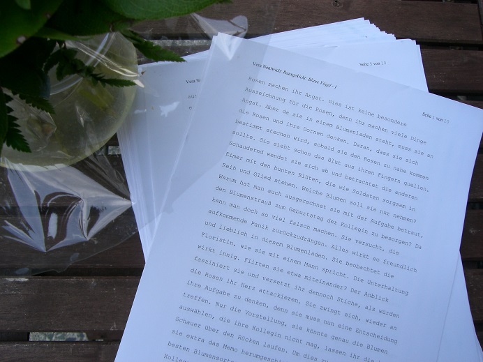 Zum ersten Mal das neue Buch ausgedruckt