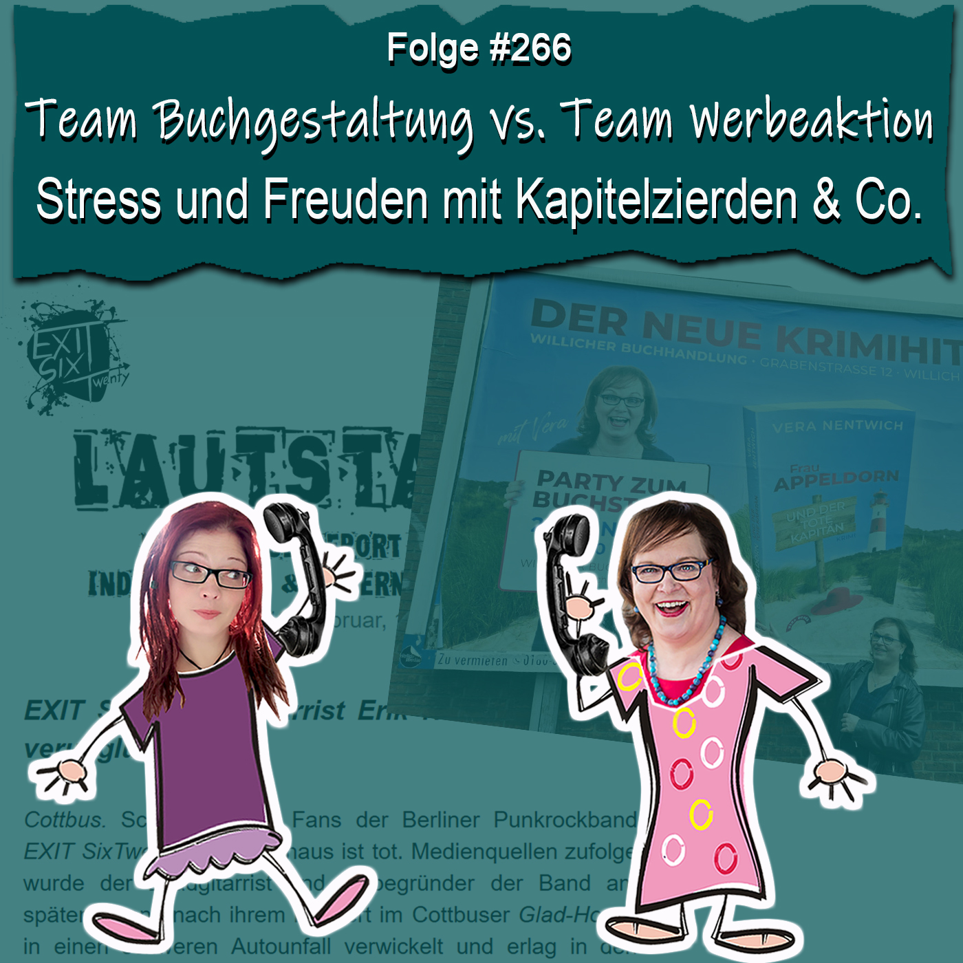 DZVDT 266 - Team Buchgestaltung vs. Team Werbeaktion: Stress und Freuden mit Kapitelzierden & Co.