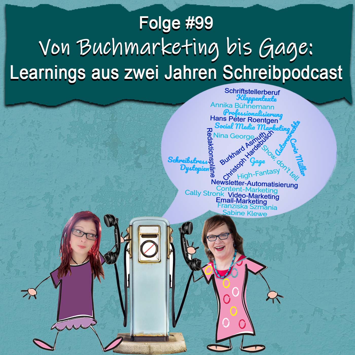 DZVDT 99 - Von Buchmarketing bis Gage: Learnings aus zwei Jahren Schreibpodcast